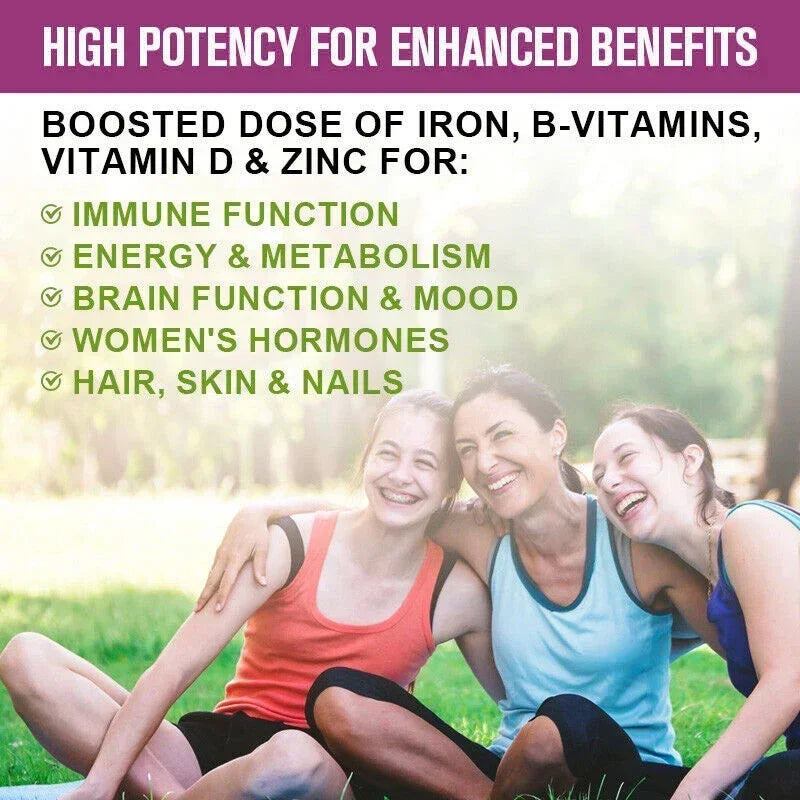 Women's Daily Multivitamin and Multimineral Supplement for Energy, Heart, Joints, Bones, Skin, Immunity, Focus, Vitamins ACEDK
