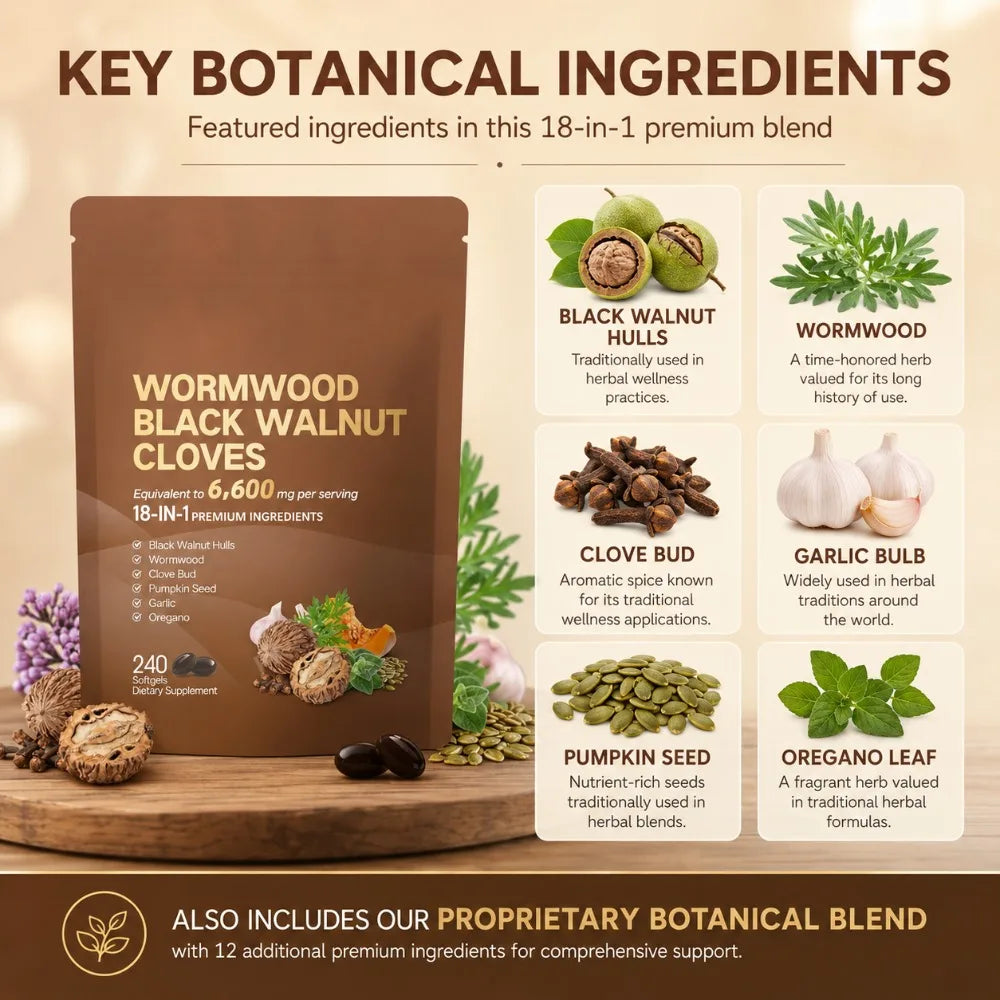 Wormwood Black Walnut Cloves