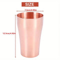 1PCS 400ML Handmade Pure Copper Retro Tea Water Cup Beer Cup Coffee Cup Travel