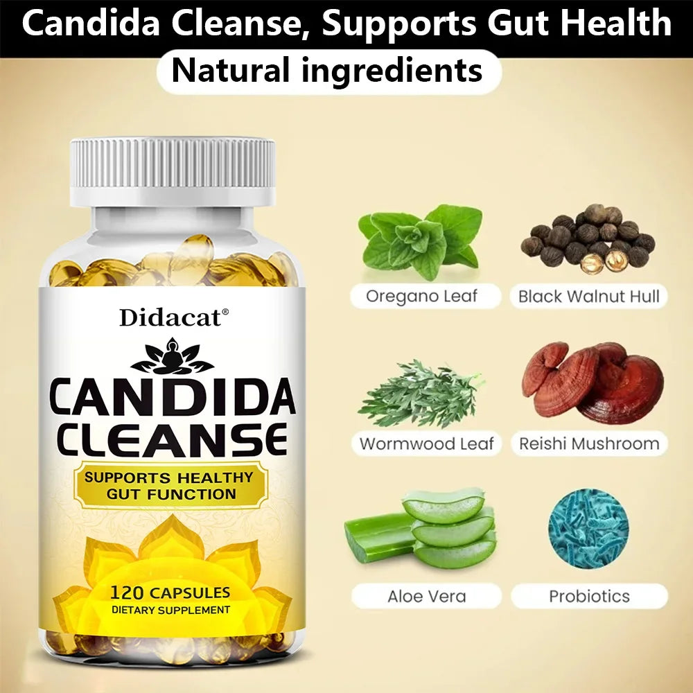 Candida Cleanse, Gut Health Supplement
