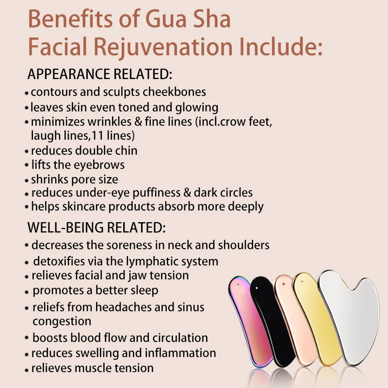 Stainless Steel Facial GuaSha