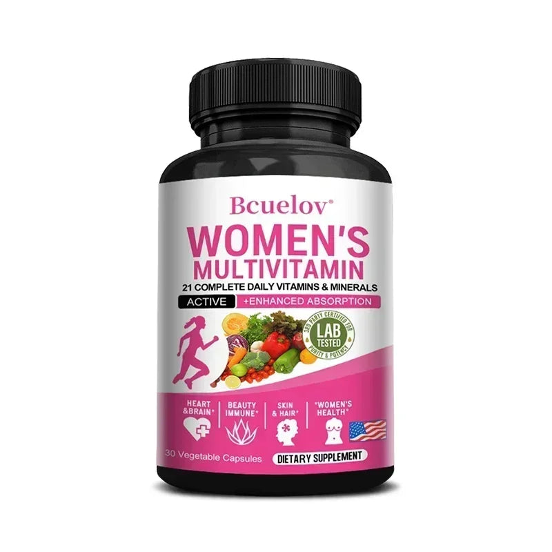 Women's Daily Multivitamin and Multimineral Supplement for Energy, Heart, Joints, Bones, Skin, Immunity, Focus, Vitamins ACEDK